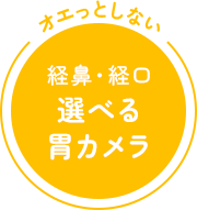 オエっとしない経鼻・経口選べる胃カメラ