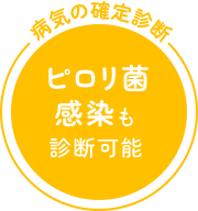 病気の確定診断ピロリ菌感染も診断可能